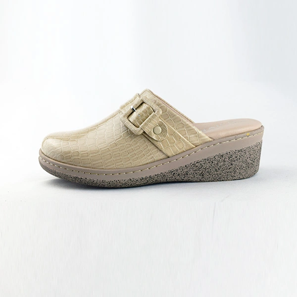 Sabot pour femme compense 080 beige verni .....